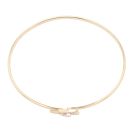 9ct Yellow Gold Cubic Zirconia Star Hinged Bangle