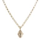9ct Yellow Gold Rugby Ball and Belcher Chain 18"