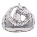 Silver Large Horsehead Ring