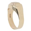 14ct Yellow Gold Children's Patterned Square Signet Ring