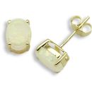 18ct Yellow Gold Opal-1.63ct Stud Earrings