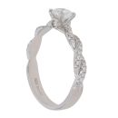 18ct White Gold 0.63ct Brilliant Cut Diamond Solitaire Ring