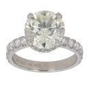 Platinum 4.85ct Brilliant Cut Diamond Solitaire Ring