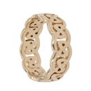 9ct Yellow Gold Patterned Celtic Ring