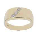 9ct Yellow Gold 0.10ct Diamond Signet Ring