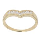 18ct Yellow Gold 0.35ct Brilliant Cut Diamond Wishbone Ring