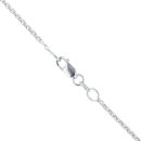 9ct White Gold 0.50ct Baguette And Brilliant Cut Diamond Cluster Pendant And Chain 20"
