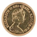 1982 Elizabeth II Decimal Portrait UK Half Sovereign Coin