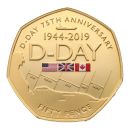 1944-2019 D-Day 75th Anniversary Proof 50p UK Coin