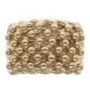 9ct Yellow Gold Six Row Keeper Ring