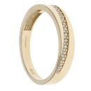 9ct Yellow Gold Cubic Zirconia Half Eternity Ring