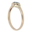 9ct Yellow Gold Created Topaz Single Stone Ring