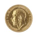 1913 George V Large Head UK Half Sovereign Coin