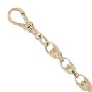 9ct Yellow Gold Patterned Tulip Bracelet 7.5"