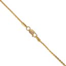 22ct Yellow Gold Bead Chain 16"