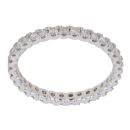 9ct White Gold 0.75ct Brilliant Cut Diamond Full Eternity Ring
