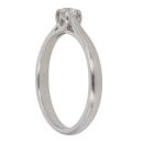 Platinum 0.16ct Brilliant Cut Diamond Solitaire Ring