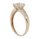 14ct Yellow Gold Cubic Zirconia Single Stone Ring