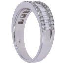 18ct White Gold 1.25ct Brilliant and Baguette Cut Diamond Fancy Ring