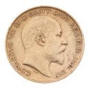 1910 Edward VII Large Head UK Half Sovereign Coin