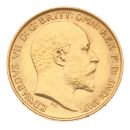 1908 Edward VII Large Head UK Half Sovereign Coin