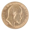 1905 Edward VII Large Head UK Half Sovereign Coin