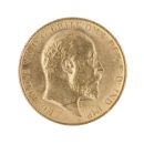 1906 Edward VII Large Head UK Half Sovereign Coin