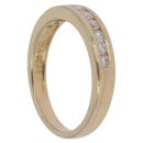 18ct Yellow Gold 0.33ct Brilliant Cut Diamond Half Eternity Ring