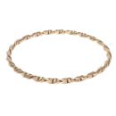 9ct Yellow Gold Patterned Twist Bangle