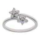 9ct White Gold 0.25ct Brilliant Cut Diamond Cluster Ring
