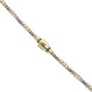 14ct Yellow And White Gold Monaco Spin Plain Lock Twist Chain 20"