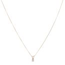 9ct Yellow Gold 0.15ct Diamond Single Stone Pendant And Chain 18"