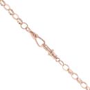 9ct Rose Gold Patterned Belcher T-Bar Chain 18"