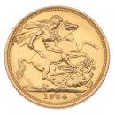 1964 Elizabeth II First Portrait UK Full Sovereign Coin