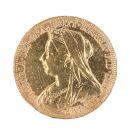 1894 Victoria Old Head UK Full Sovereign Coin