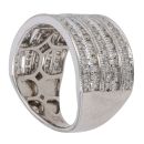 18ct White Gold 1.00ct Brilliant Cut Diamond Fancy Ring