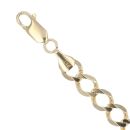 9ct Yellow Gold Curb Bracelet 7.5"
