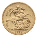 1874 Victoria Victoria Young Head Australia Full Sovereign Coin