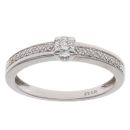 9ct White Gold 0.25ct Brilliant Cut Diamond Solitaire Ring