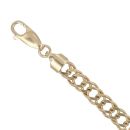 14ct Yellow Gold Double Curb Bracelet 7.5"