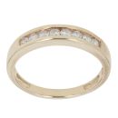 9ct Yellow Gold 0.25ct Brilliant Cut Diamond Eternity Ring