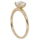 18ct Yellow Gold 0.50ct Oval Cut Lab Grown Diamond Solitaire Ring