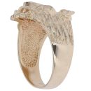 9ct Yellow Gold Ruby Lion Ring