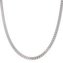Unique & Co Stainless Steel Polished Matte Curb Chain 20"