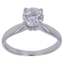 18ct White Gold 1.00ct Brilliant Cut Diamond Solitaire Ring