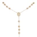 9ct Yellow Gold Rosary Beads 32"