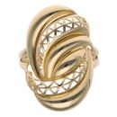 14ct Yellow Gold Mesh Swirl Ring