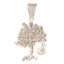 9ct Yellow Gold Cubic Zirconia Money Tree Pendant