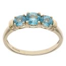9ct Yellow Gold Apatite Three Stone Ring