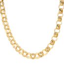 Silver Gold Plated Patterned And Plain Belcher Chain 26"